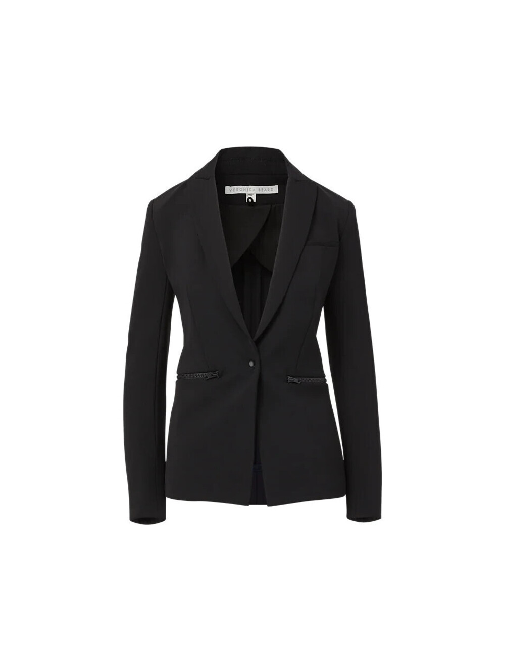 NEW, Veronica Beard Iconic Scuba Dickey Jacket in Black Sz 2 #SJ2599